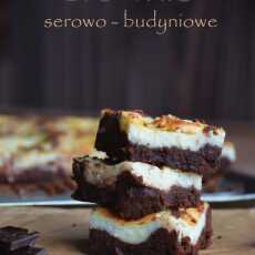 Przepis na Brownie serowo-budyniowe