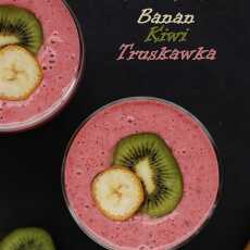 Przepis na Smoothie banan-kiwi-truskawka