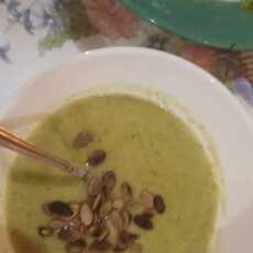 Przepis na Zupa krem z pora i brokułu z dodatkiem batata