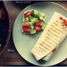 Przepis na Tortilla z passatą pomidorową, warzywami i kurczakiem