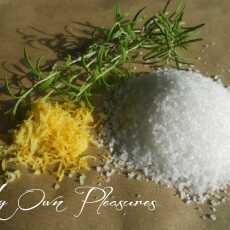 Przepis na Cytrynowo rozmarynowa sól do kąpieli