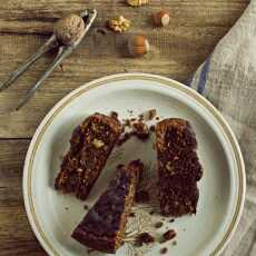 Przepis na Śniadaniowe ciasto z orzechami - wegańskie, bezglutenowe i naturalnie słodzone :-)
