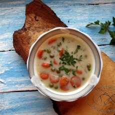 Przepis na Wegańska zupa z groszkiem & marchewką