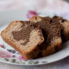 Przepis na Łaciata babka z karobem (wegańska)