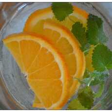 Przepis na Woda smakowa,z pomarancza i melisa