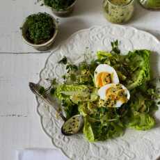 Przepis na SAŁATKA Z JAJKIEM I CYRTYNOWYM SOSEM - EGG SALAD WITH LEMONY VINAIGRETTE