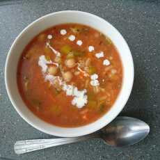 Przepis na Zupa z ciecierzycą (z ryżem)