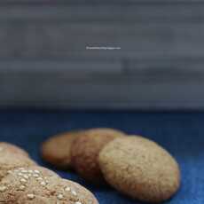 Przepis na Kruche ciasteczka sezamowe z pasty tahini