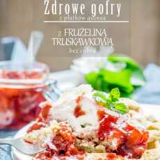 Przepis na Zdrowe gofry z płatków quinoa z frużeliną truskawkową bez cukru