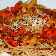 Przepis na Dietetyczne spaghetti bolognese