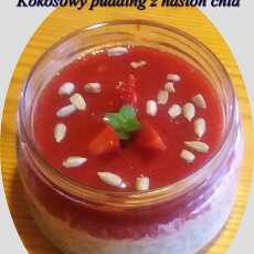 Przepis na Kokosowy pudding z nasion chia z musem owocowym