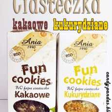 Przepis na Fun Cookies kakaowe i kukurydziane - Ania
