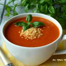 Przepis na Zupa-krem czerwona z soczewicą: marchewka, batat, papryka