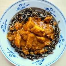 Przepis na Curry z mleczkiem kokosowym i dzikim ryżem :) 