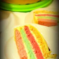 Przepis na RAINBOW CAKE 