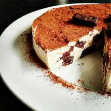 Przepis na Dietetyczny sernik ciasteczkowy o smaku tiramisu