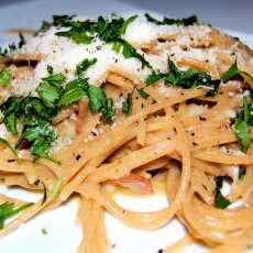Przepis na Pełnoziarniste spaghetti carbonara