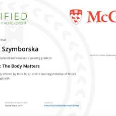 Przepis na Body Matters – czyli ukończony kilkumiesięczny kurs na uniwersytecie w Montrealu