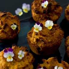 Przepis na Bezglutenowe, wegańskie muffinki dyniowe z masłem orzechowym / Vegan, gluten free peanut butter pumpkin muffins 