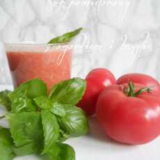 Przepis na Sok pomidorowy z ogórkiem i bazylią - Sok dla zdrowia i urody!