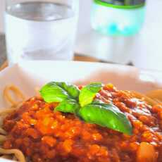 Przepis na Wegańskie spaghetti bolognese