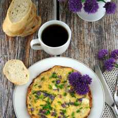Przepis na Omlet z kwiatami szczypiorku 