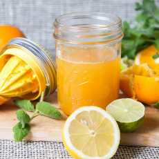 Przepis na Pomarańcza + cytryna + limonka + mięta