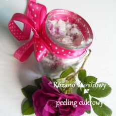 Przepis na Waniliowo - różany peeling cukrowy 