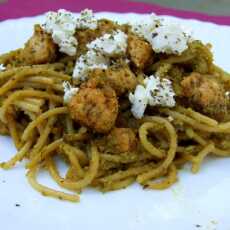 Przepis na Spaghetti z pesto i kurczakiem 
