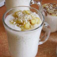 Przepis na Kokosowy pudding z tapioki ze smażonymi bananami