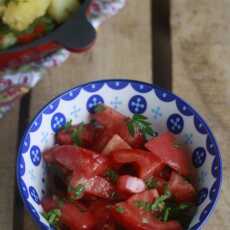 Przepis na Libanska salatka z pomidorami i kuminem
