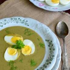 Przepis na Zupa szpinakowa z jajkiem