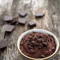 Przepis na Mus czekoladowy z czerwonej fasoli (wegańskie, bezglutenowe, bez cukru)