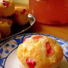 Przepis na Cytrynowe muffinki z rabarbarem