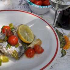 Przepis na Ryba (pałasz ogoniasty) z piekarnika z warzywami
