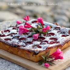 Przepis na Kokosowy Tofurnik z Truskawkami / Tofu Strawberry Cheesecake