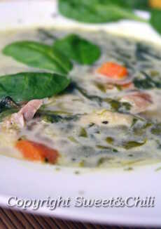 Przepis na Zupa szpinakowa /Spinach soup