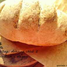 Przepis na Domowy chleb z czosnkiem i oregano - gotowy w 1 h!