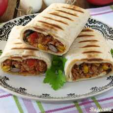 Przepis na Burrito z mięsem mielonym i warzywami