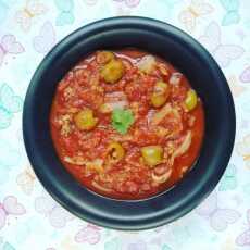 Przepis na Szybka potrawka pomidorowa z mięsem mielonym