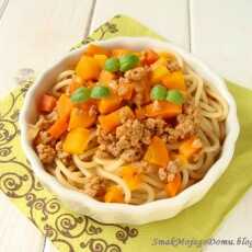 Przepis na Spaghetti z mięsem i marchewką