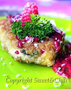 Przepis na Kotleciki z sosem malinowym / Chops with raspberry sauce