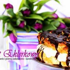 Przepis na Orkiszowy tort eklerkowy (pieczony) z paleo pattisseri