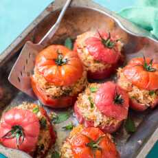 Przepis na Pomidory faszerowane ryżem i tuńczykiem