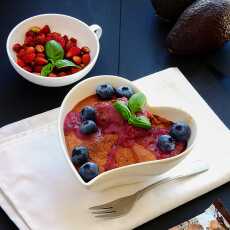 Przepis na Podwójnie czekoladowa owsianka / Double chocolate baked oatmeal.