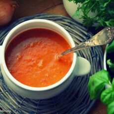 Przepis na Zupa paprykowo-pomarańczowa z selerem naciowym