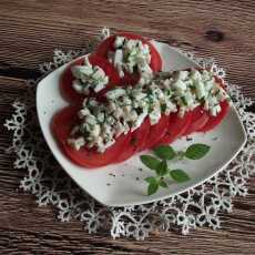 Przepis na Poniedziałkowy 'fit' - Pomidory pod proteinową pierzynką 