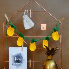Przepis na Girlanda szydełkowa z ananasów / crochet pineapple garland DIY