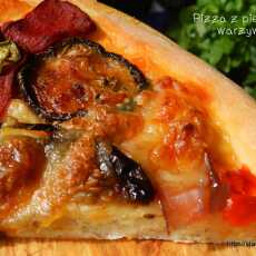 Przepis na Pizza z pieczonymi warzywami na cieście uniwersalnym