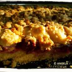 Przepis na Kruchy owocowiec z pianką/ Season Fruit Cake/ Torta croccante alla frutta 